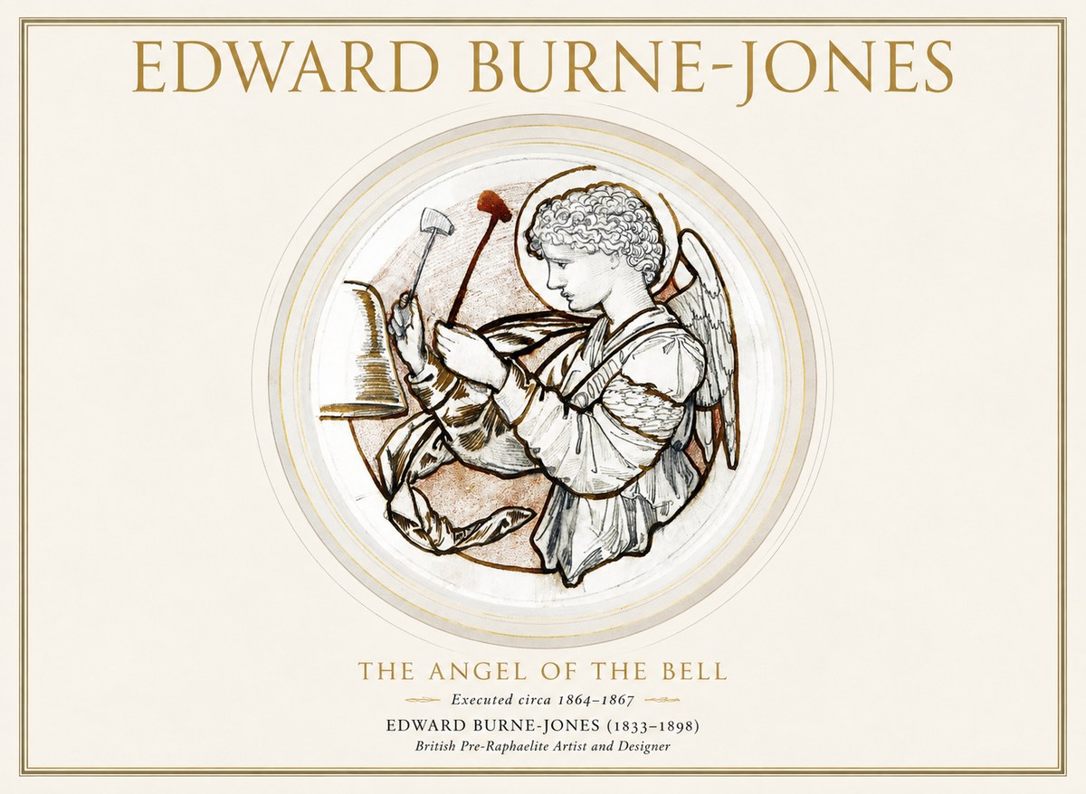 Edward Burne-Jones The Angel of the Bell No1 - Poszter