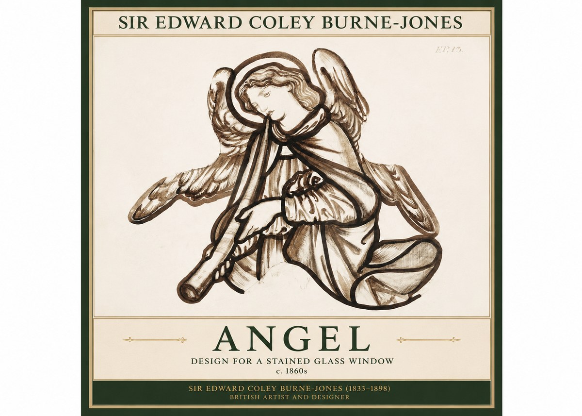 Edward Burne-Jones Angel No1 - Poszter