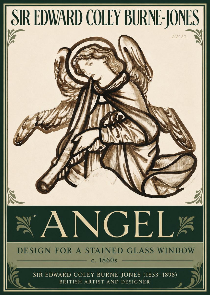Edward Burne-Jones Angel No3 - Poszter