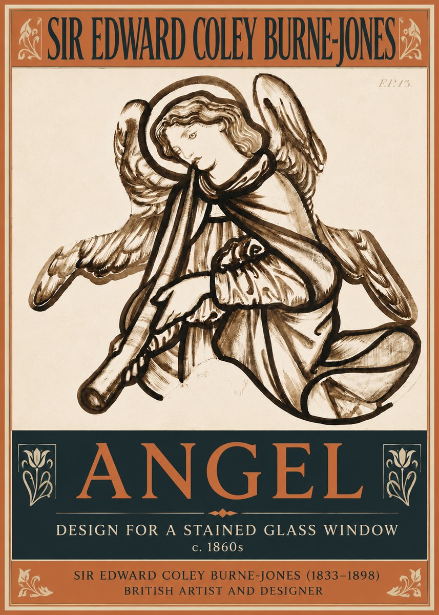 Edward Burne-Jones Angel No5 - Poszter
