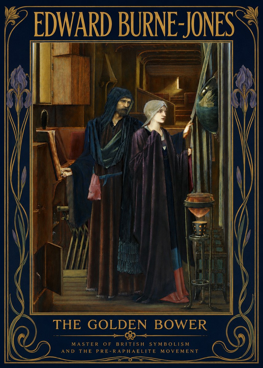 Edward Burne-Jones The Golden Bower No3 - Poszter