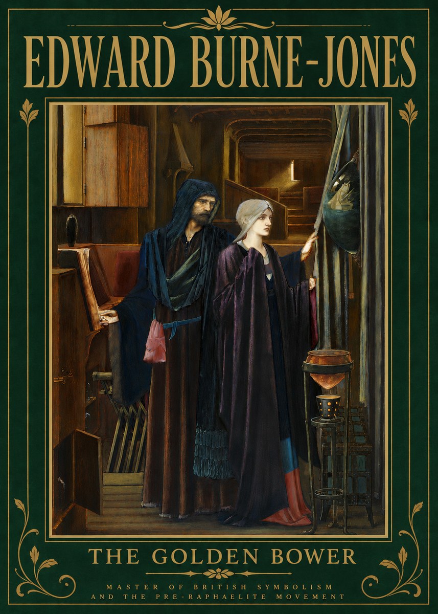 Edward Burne-Jones The Golden Bower No6 - Poszter
