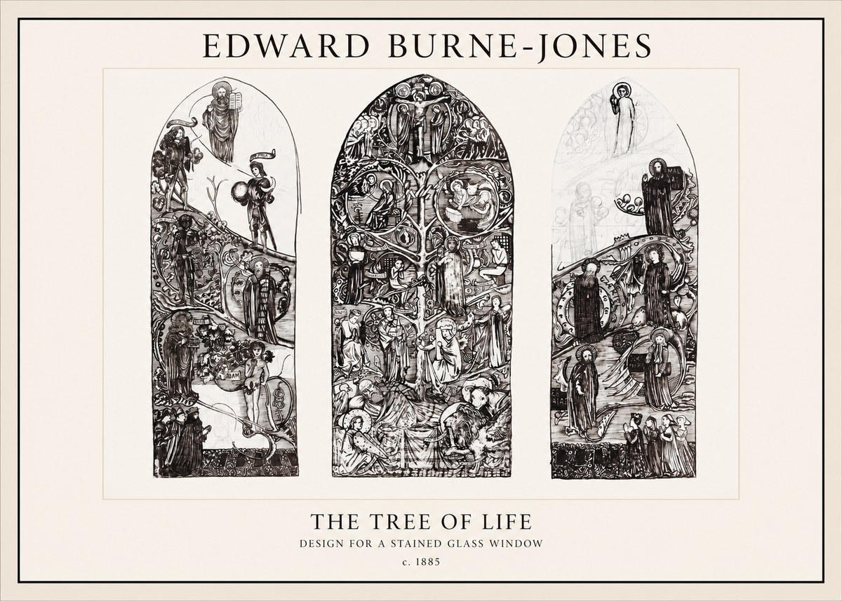 Edward Burne-Jones The Tree of Life No1 - Poszter
