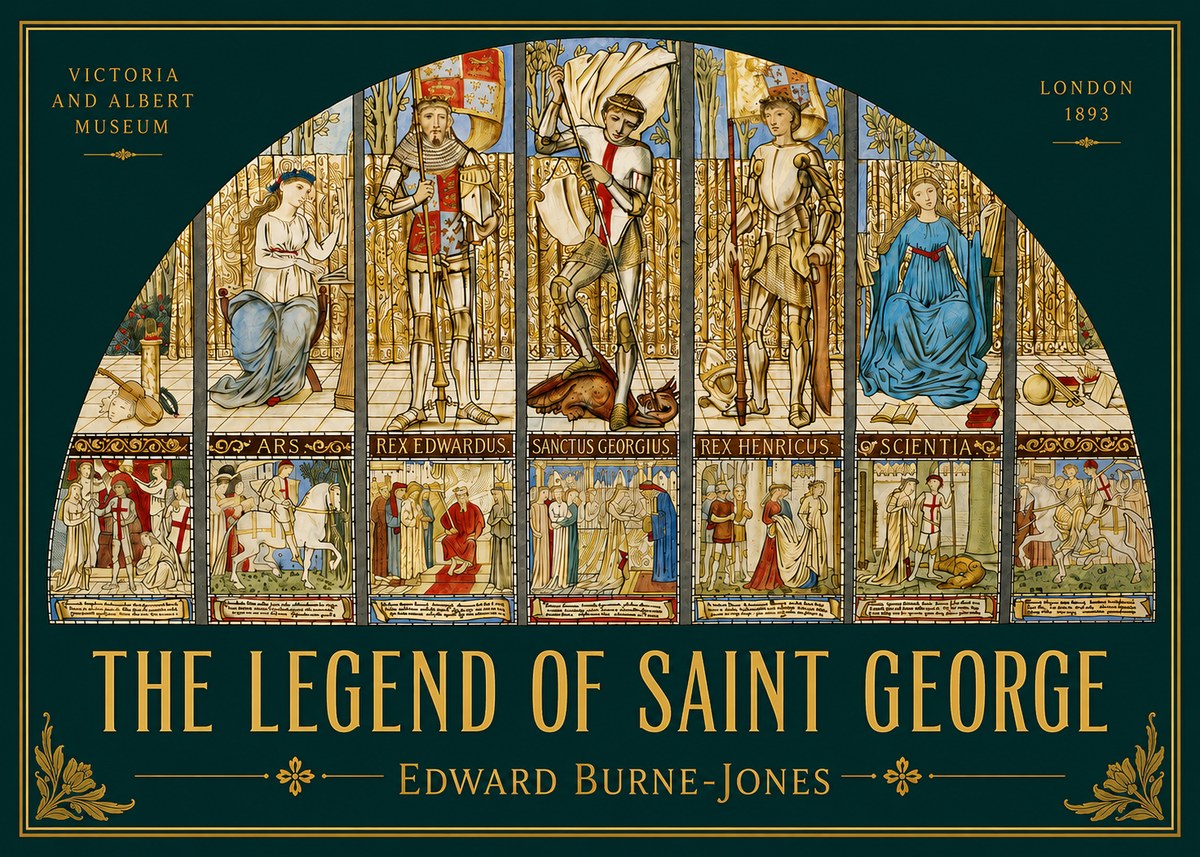 Edward Burne-Jones The Legend of Saint George No2 - Poszter