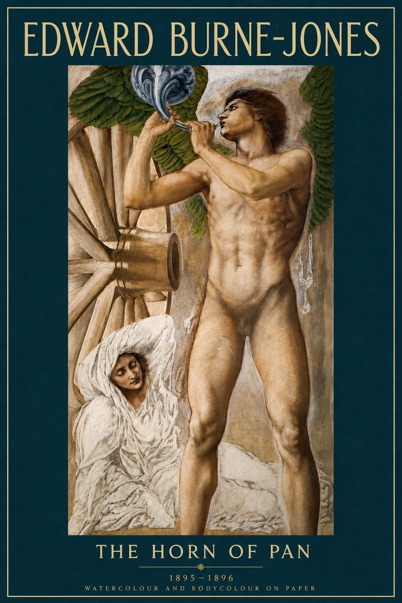 Edward Burne-Jones The Hour of the Soul No4 - Poszter