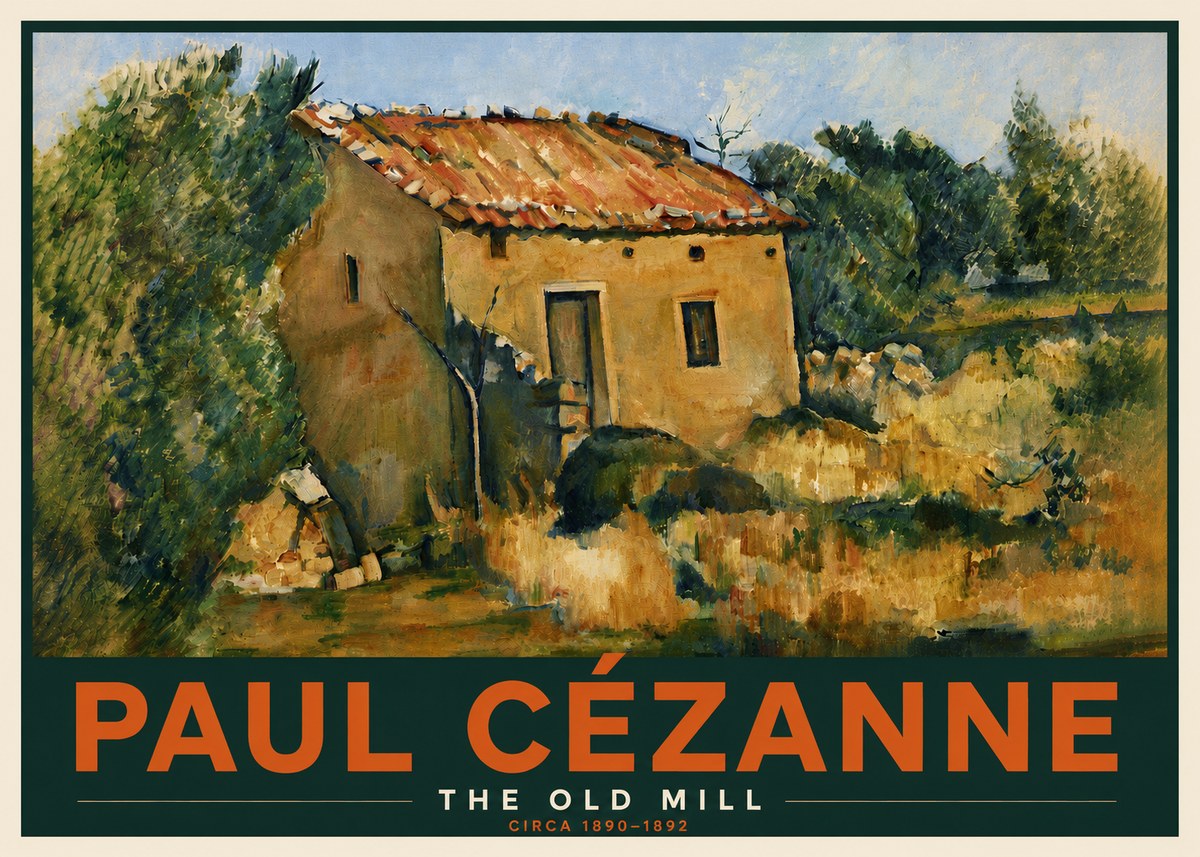 Paul Cézanne The Old Mill No6 - Poszter