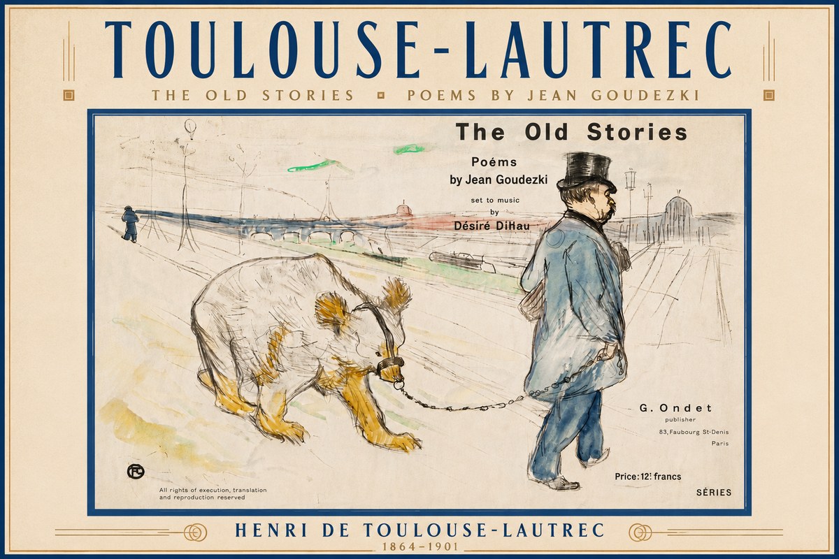 Toulouse-Lautrec Les Vieilles Histoires II No6 - Poszter