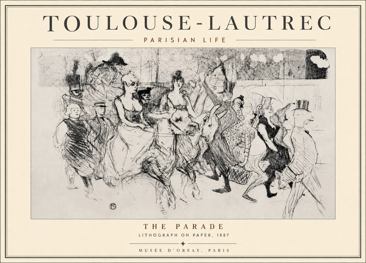 Toulouse-Lautrec The Parade No6 - Poszter