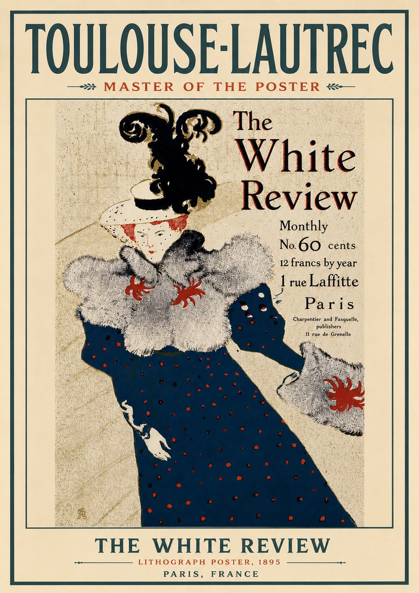 Toulouse-Lautrec The White Review No6 - Poszter