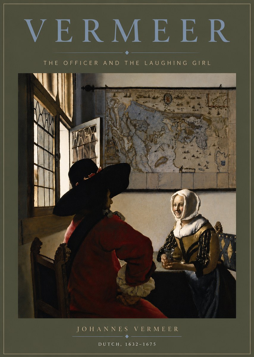 Vermeer The Officer and the Laughing Girl No6 - Poszter