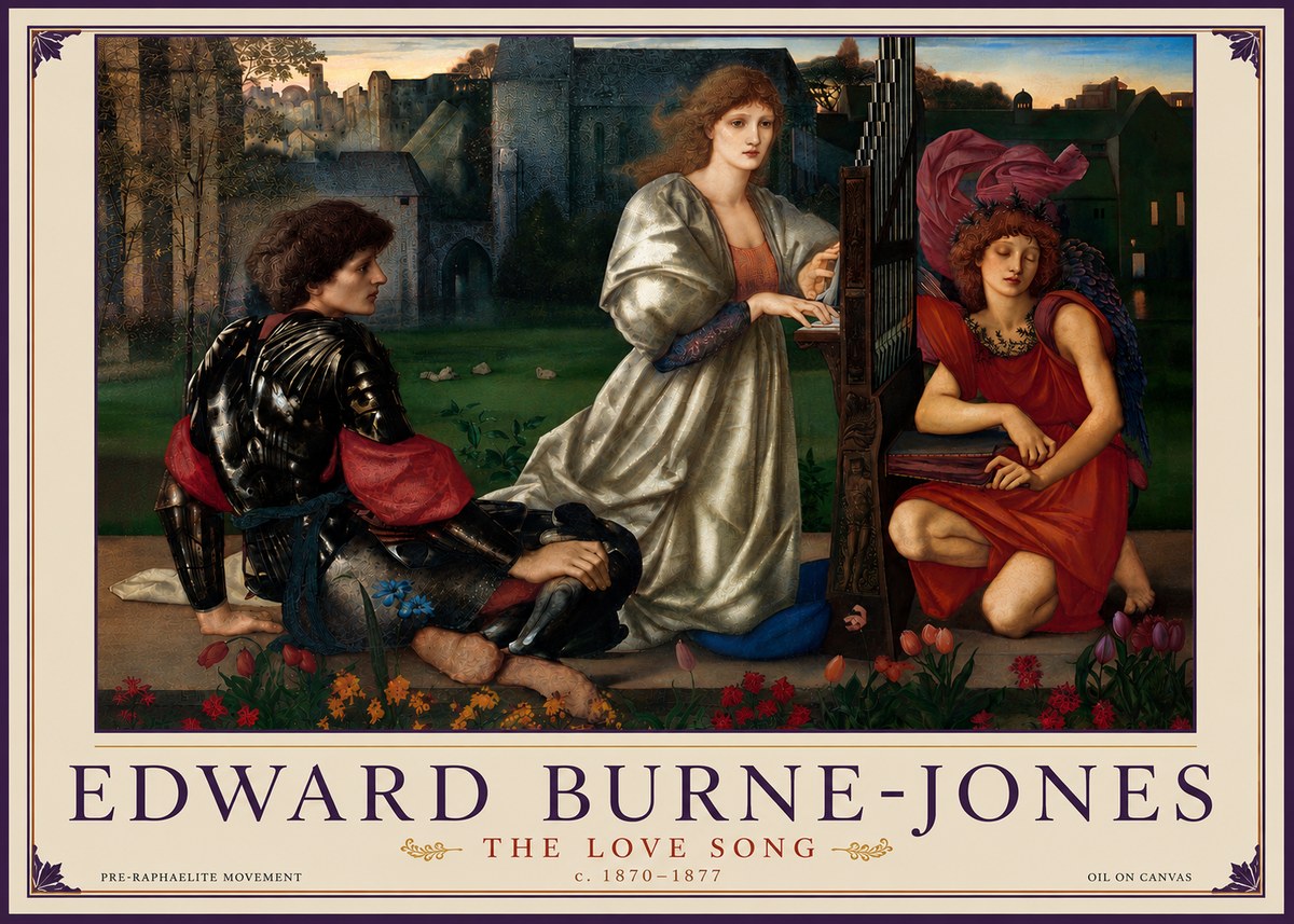 Edward Burne-Jones The Love Song No6 - Poszter