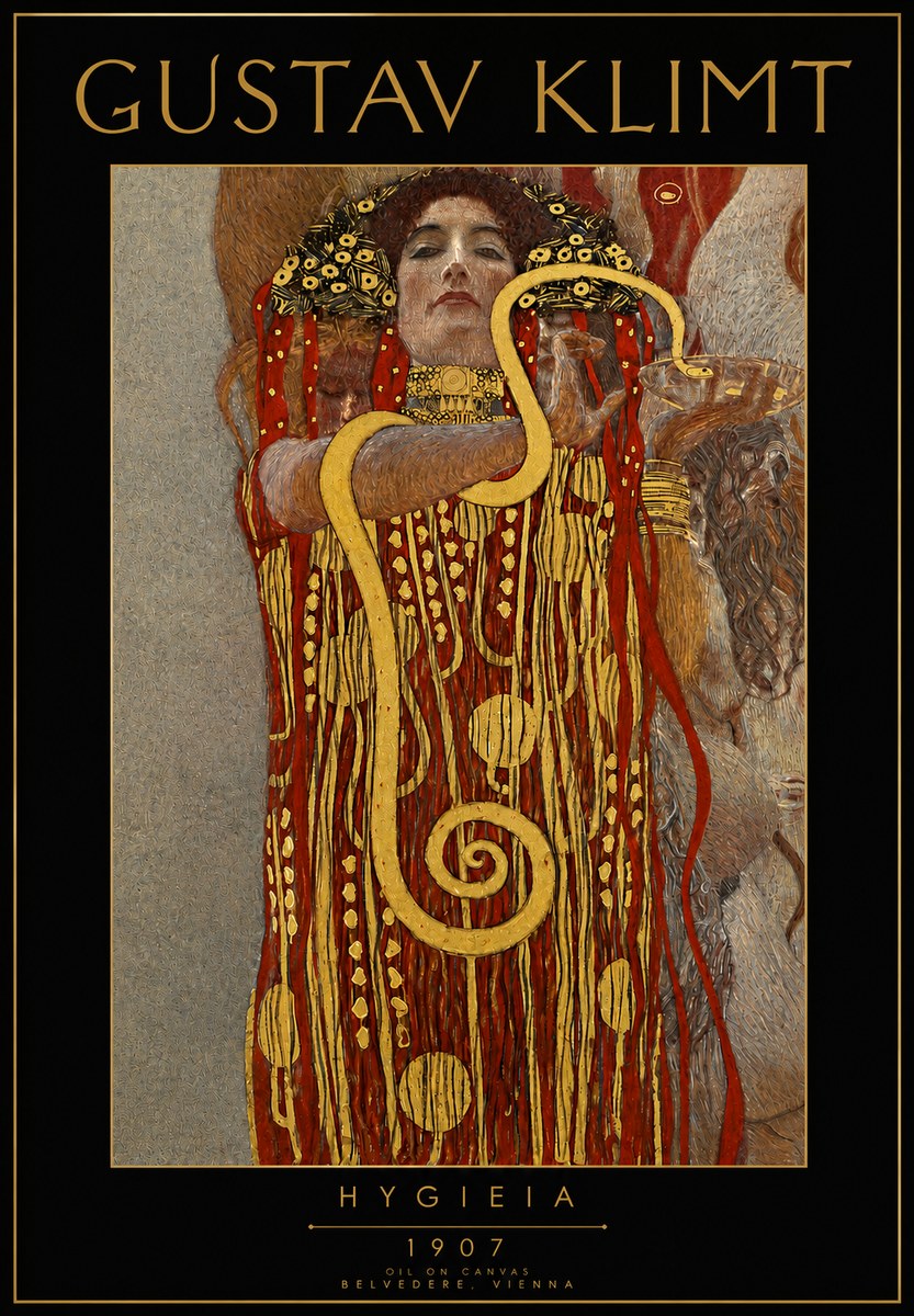 Klimt Hygeia No3 - Poszter