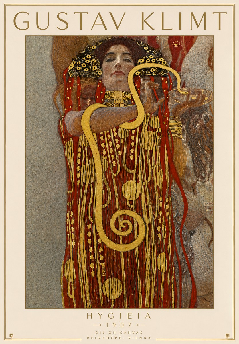 Klimt Hygeia No4 - Poszter