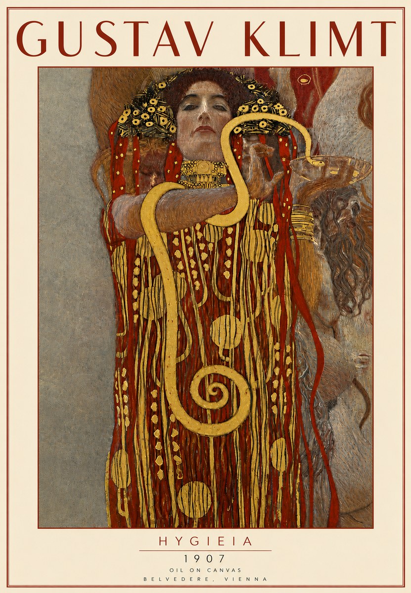 Klimt Hygeia No5 - Poszter