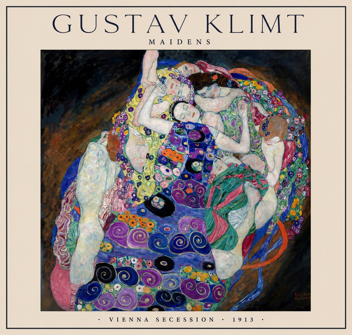 Klimt Maidens No1 - Poszter