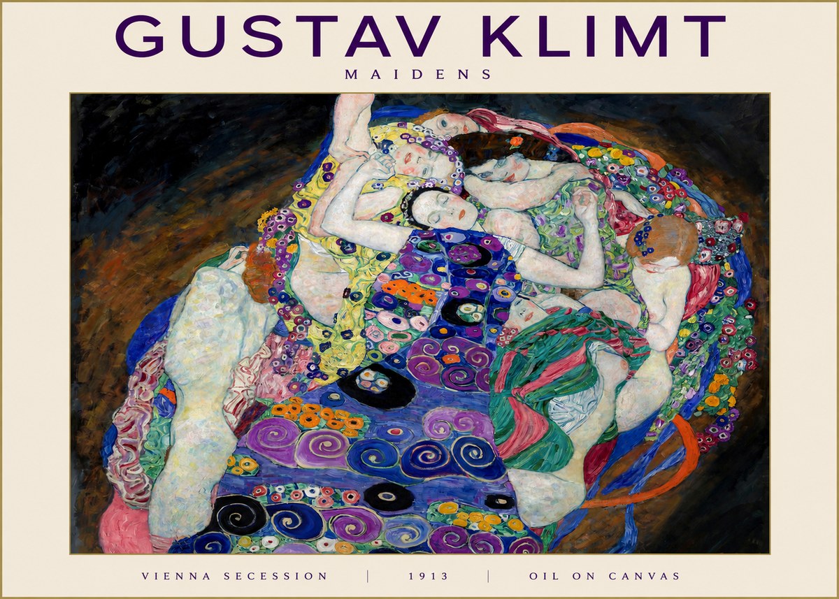 Klimt Maidens No2 - Poszter