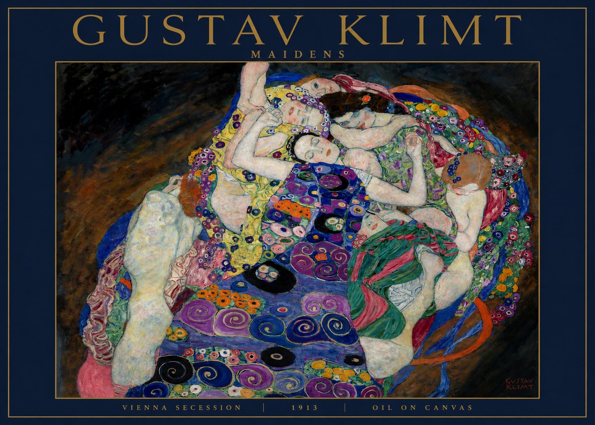 Klimt Maidens No3 - Poszter