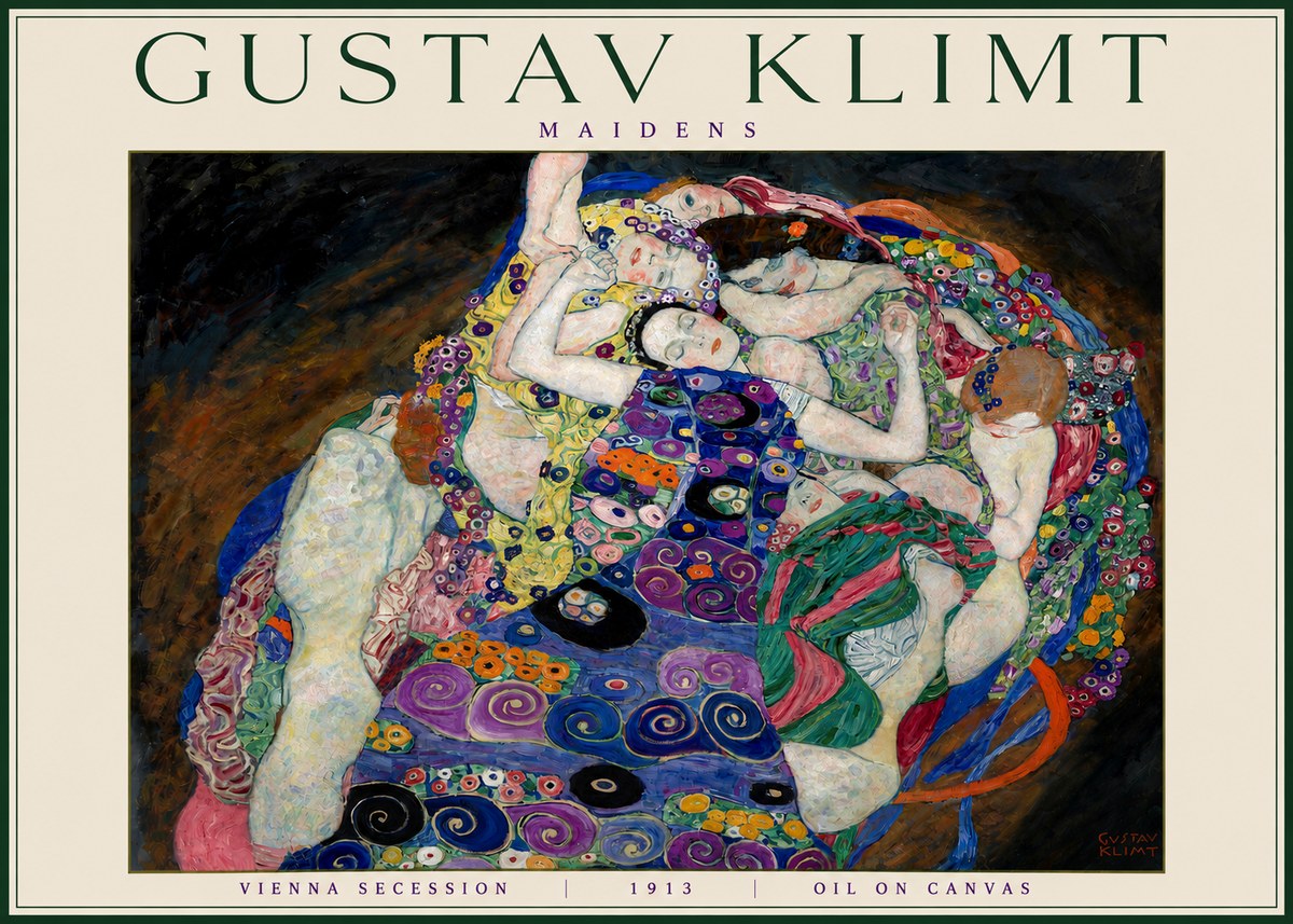Klimt Maidens No4 - Poszter