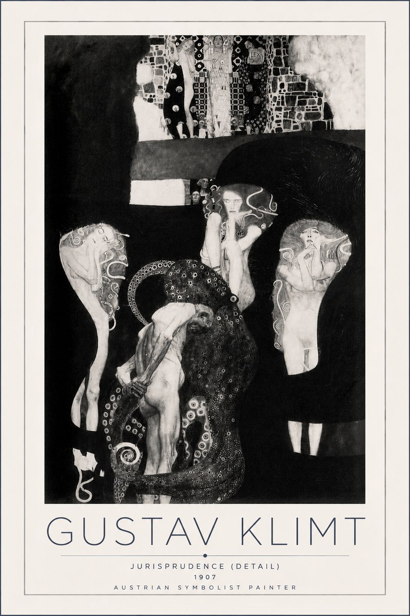 Klimt Jurisprudence (Detail) No3 - Poszter