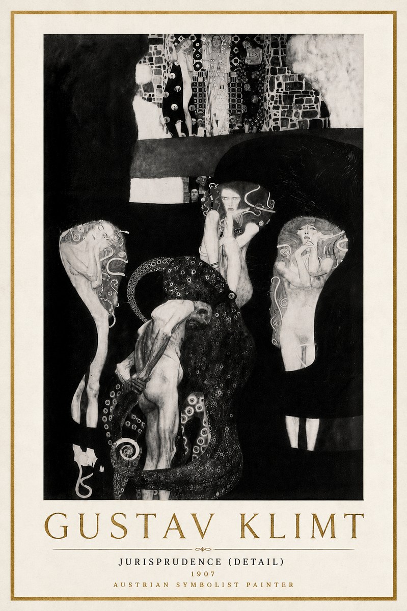 Klimt Jurisprudence (Detail) No6 - Poszter