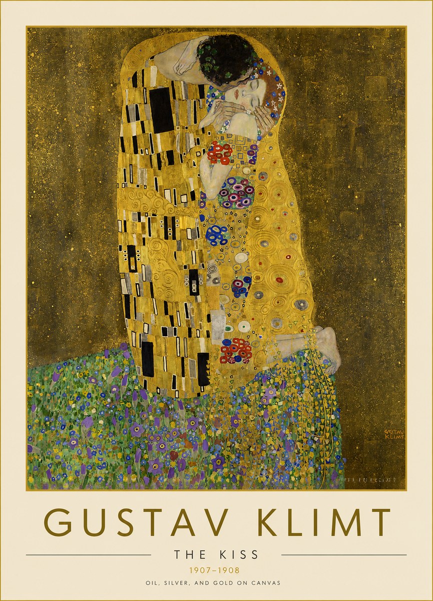 Klimt The Kiss No2 - Poszter