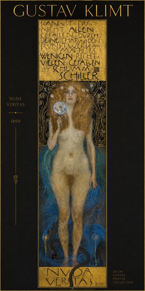 Klimt Nuda Veritas No4 - Poszter