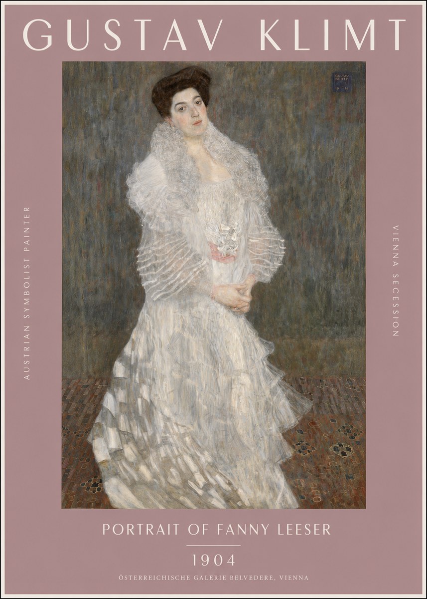 Klimt Portrait of Fanny Leeser No2 - Poszter