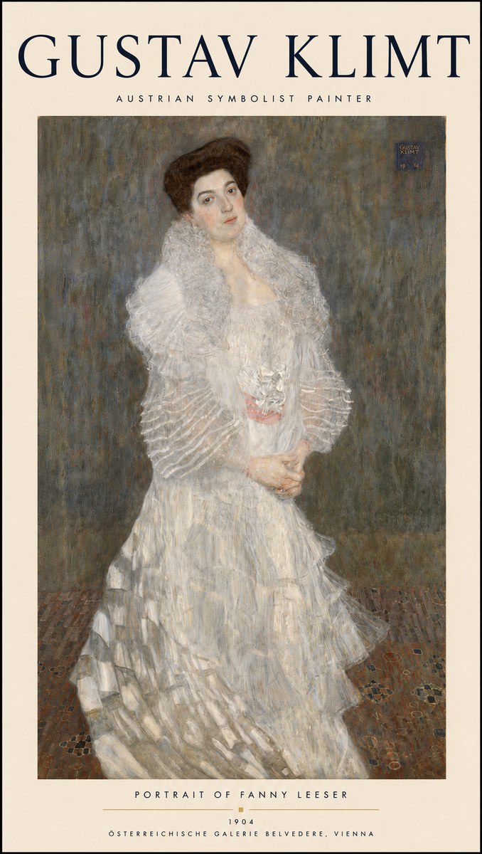 Klimt Portrait of Fanny Leeser No3 - Poszter