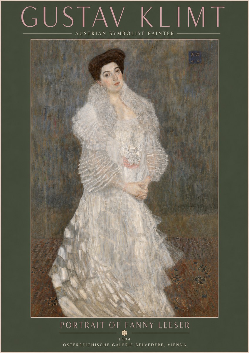 Klimt Portrait of Fanny Leeser No5 - Poszter
