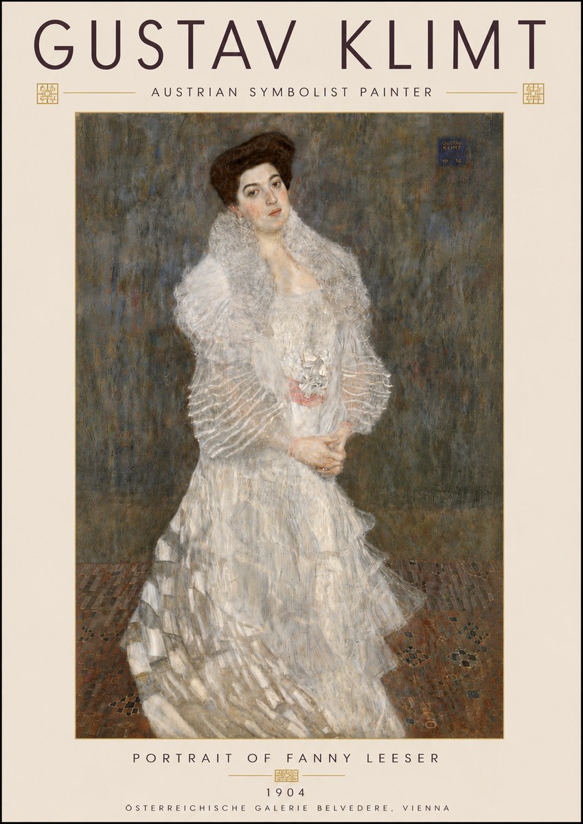 Klimt Portrait of Fanny Leeser No6 - Poszter