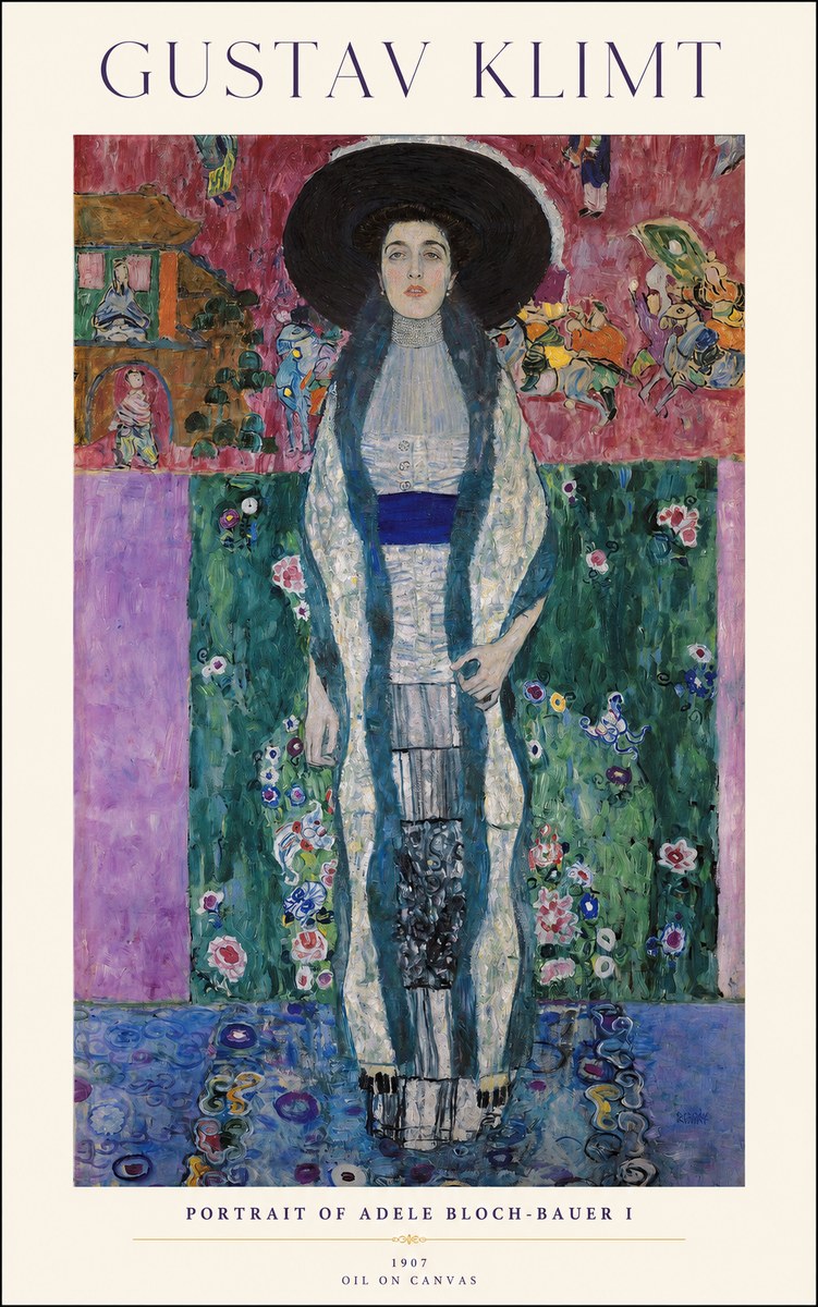 Klimt Portrait of Adele Bloch-bauer I No1 - Poszter