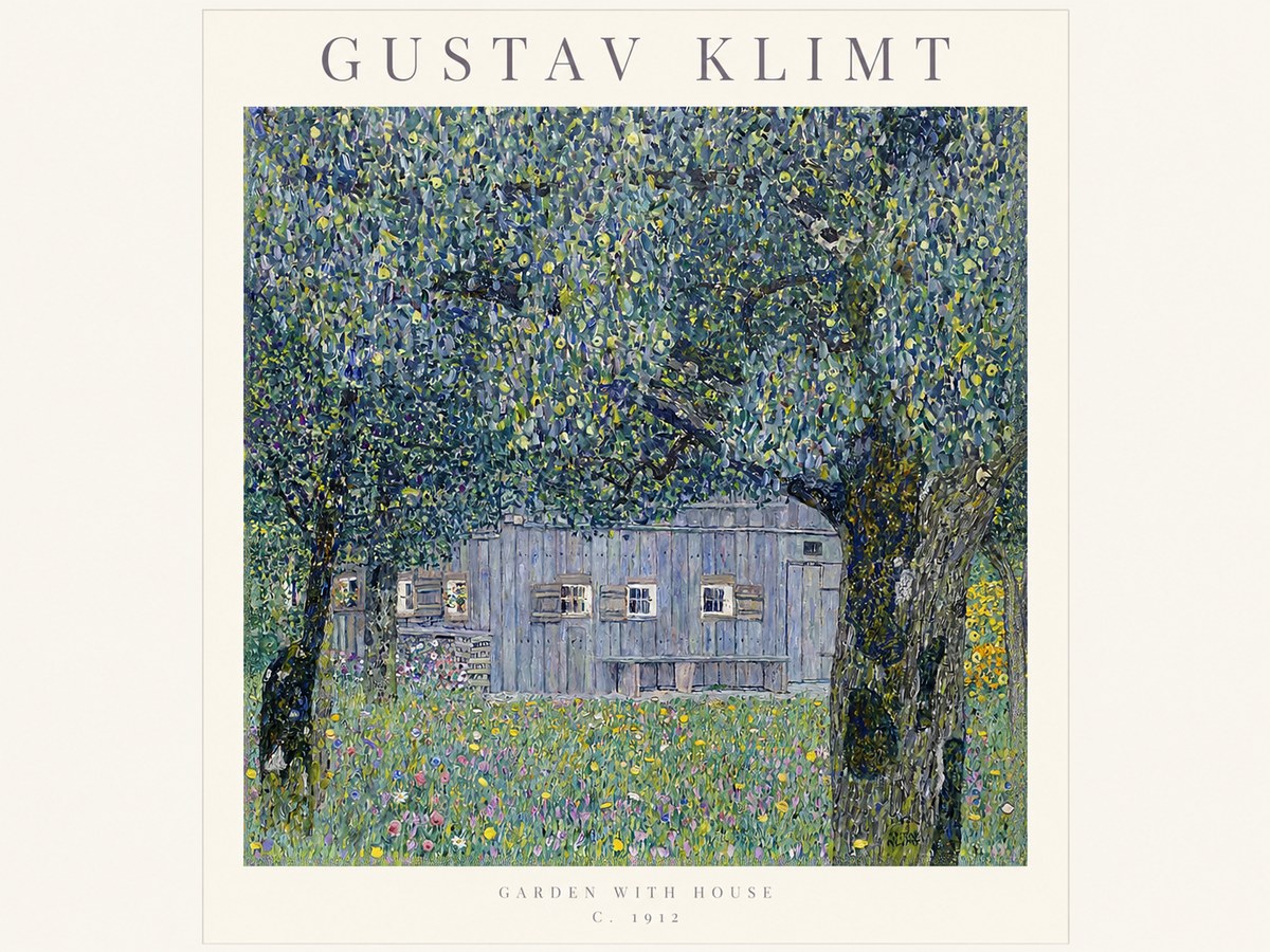 Klimt Garden with House No1 - Poszter
