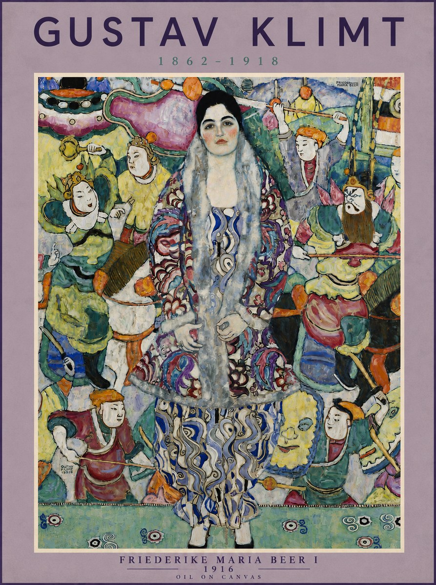 Klimt Friederike Maria Beer I No5 - Poszter