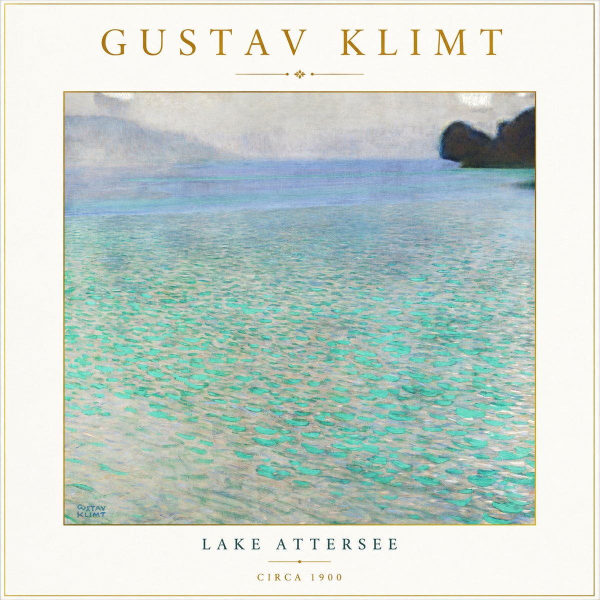 Klimt Lake Attersee No3 - Poszter