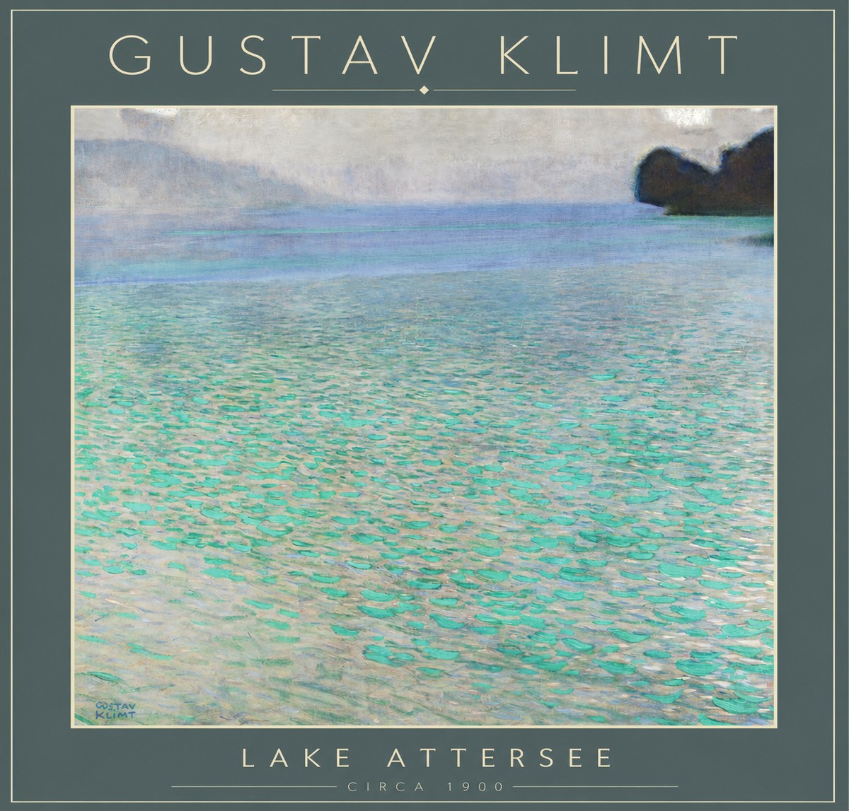 Klimt Lake Attersee No4 - Poszter