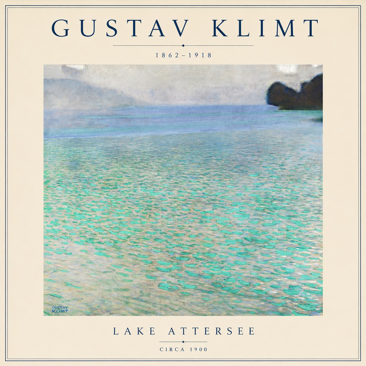Klimt Lake Attersee No5 - Poszter