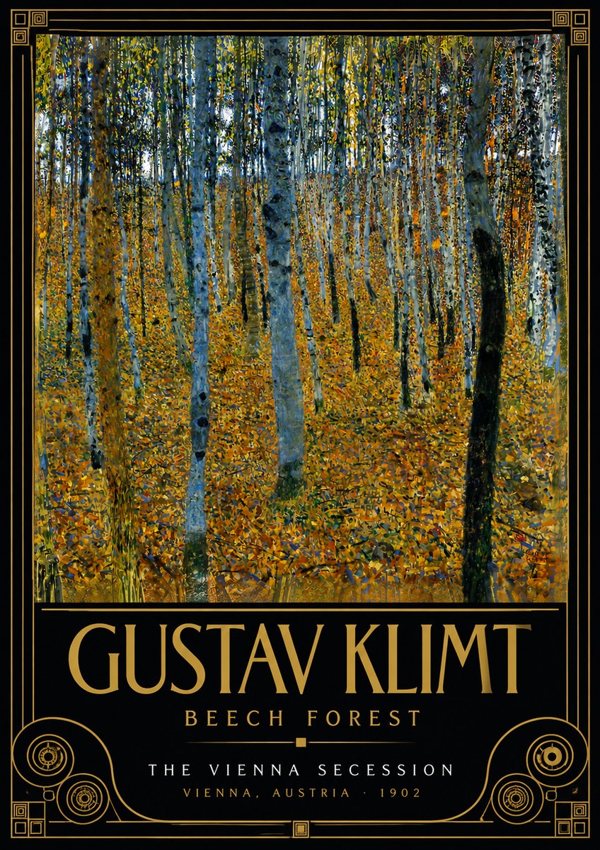 Klimt Beech Forest No5 - Poszter