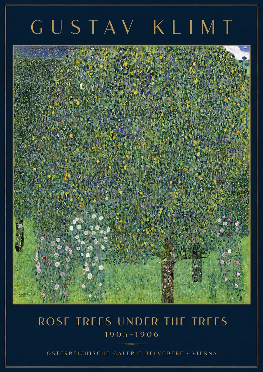 Klimt Rose Trees Under the Trees No3 - Poszter