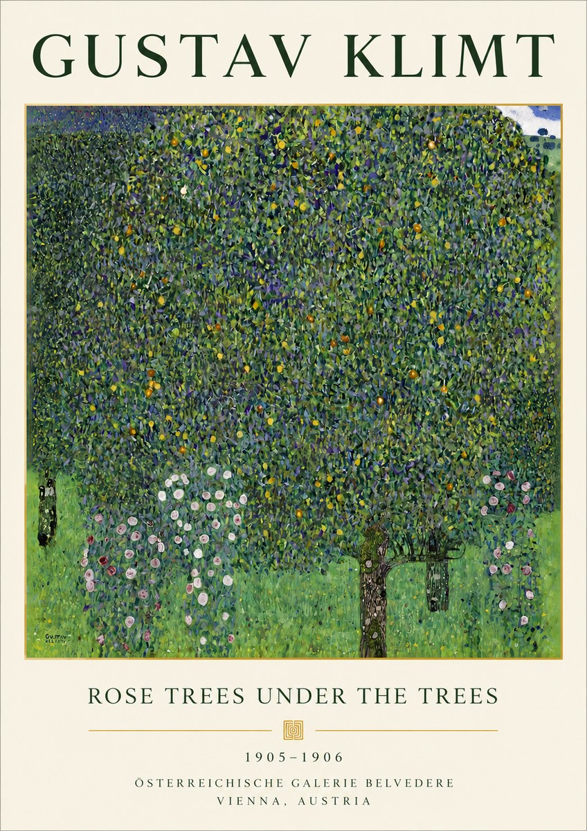 Klimt Rose Trees Under the Trees No4 - Poszter