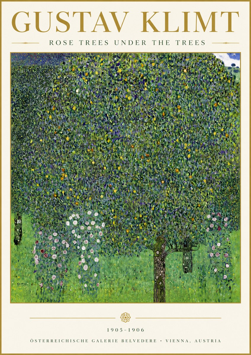 Klimt Rose Trees Under the Trees No5 - Poszter