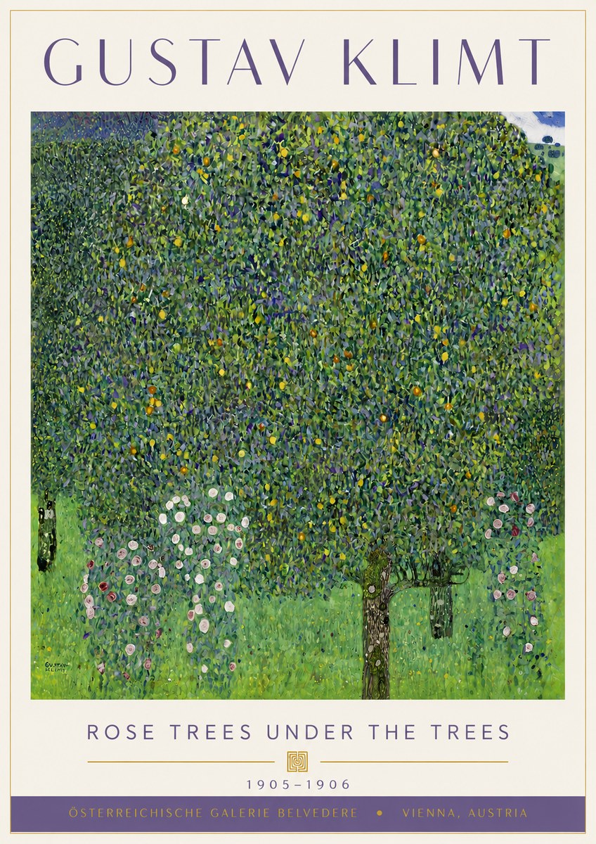 Klimt Rose Trees Under the Trees No6 - Poszter