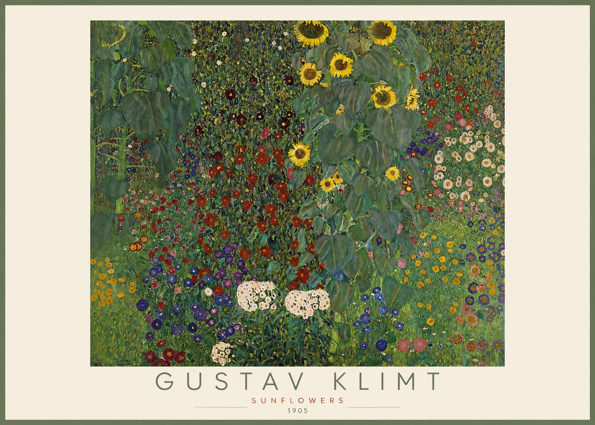 Klimt Sunflowers No2 - Poszter