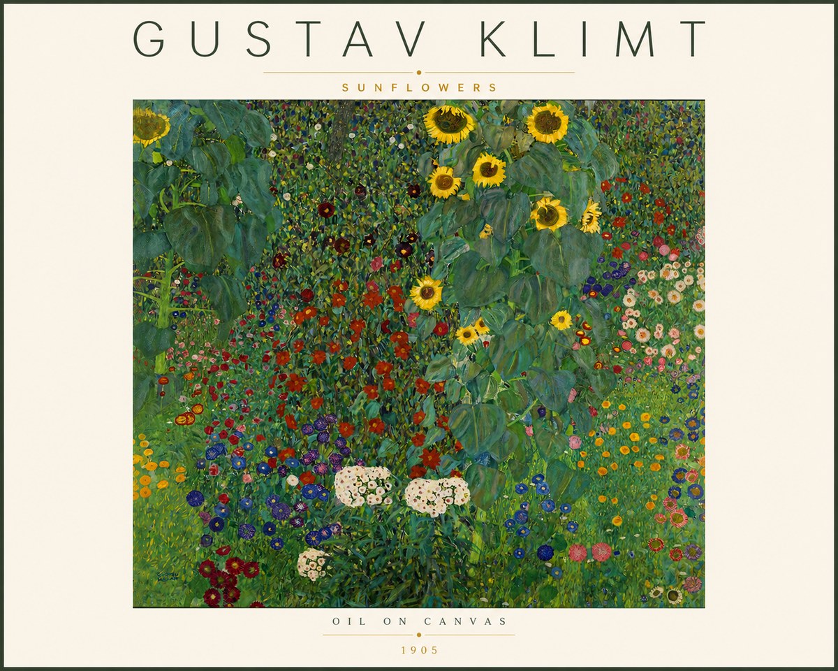 Klimt Sunflowers No4 - Poszter
