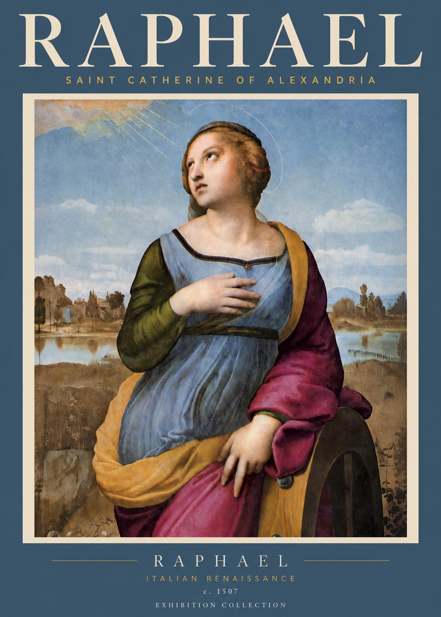 Raphael Saint Catherine of Alexandria No2 - Poszter