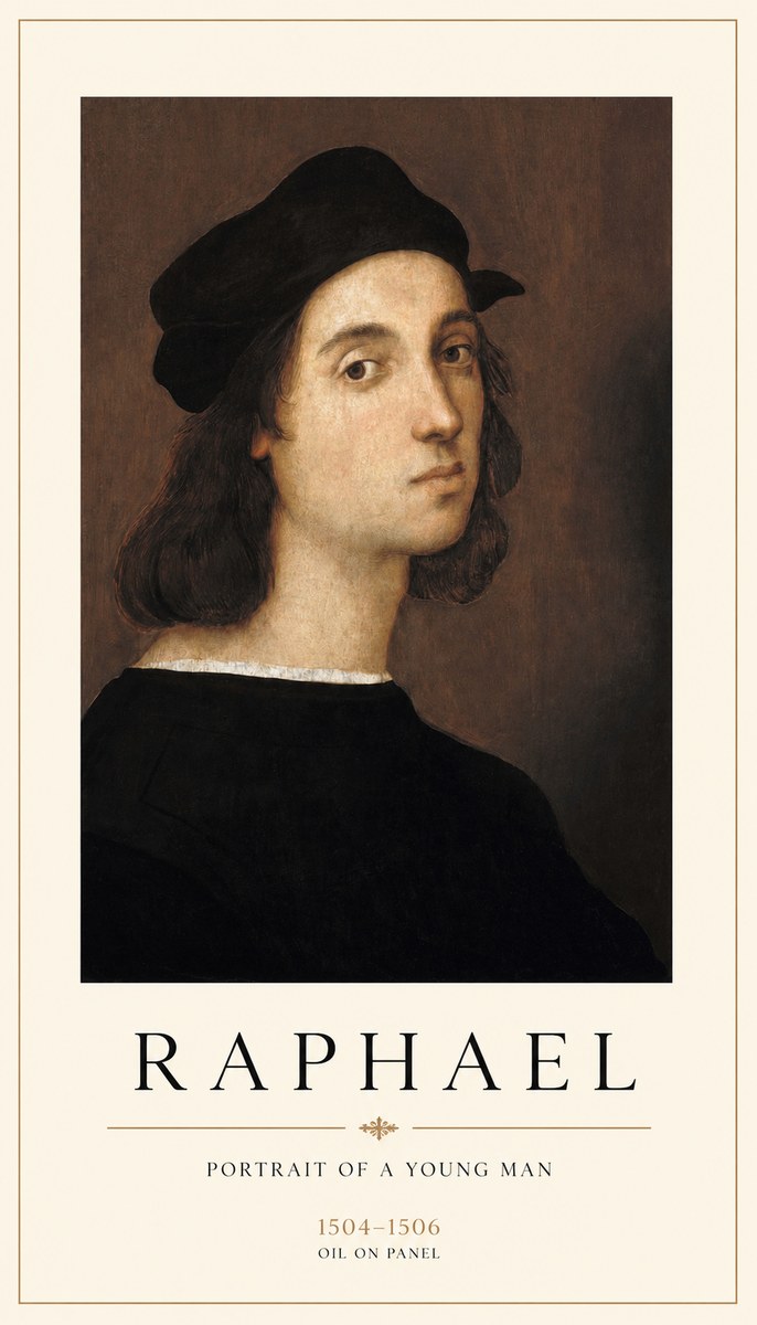 Raphael Portrait of a Young Man No1 - Poszter