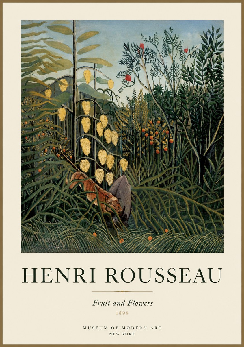 Rousseau Fruit and Flowers No1 - Poszter