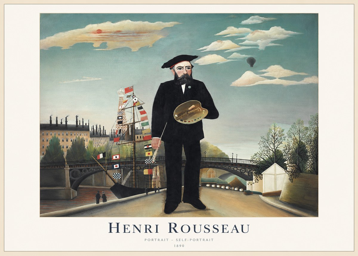 Rousseau Portrait - Self-portrait No1 - Poszter