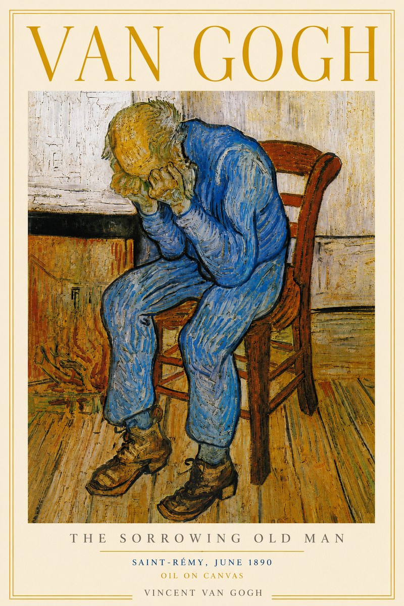 Van Gogh Sorrowing Old Man No4 - Poszter