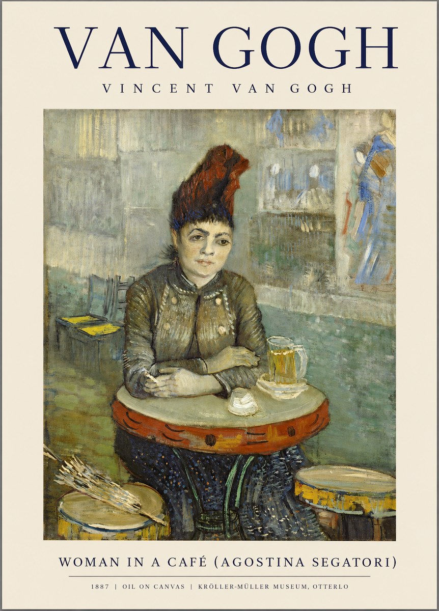 Van Gogh Woman in a Café (Agostina Segatori) No1 - Poszter