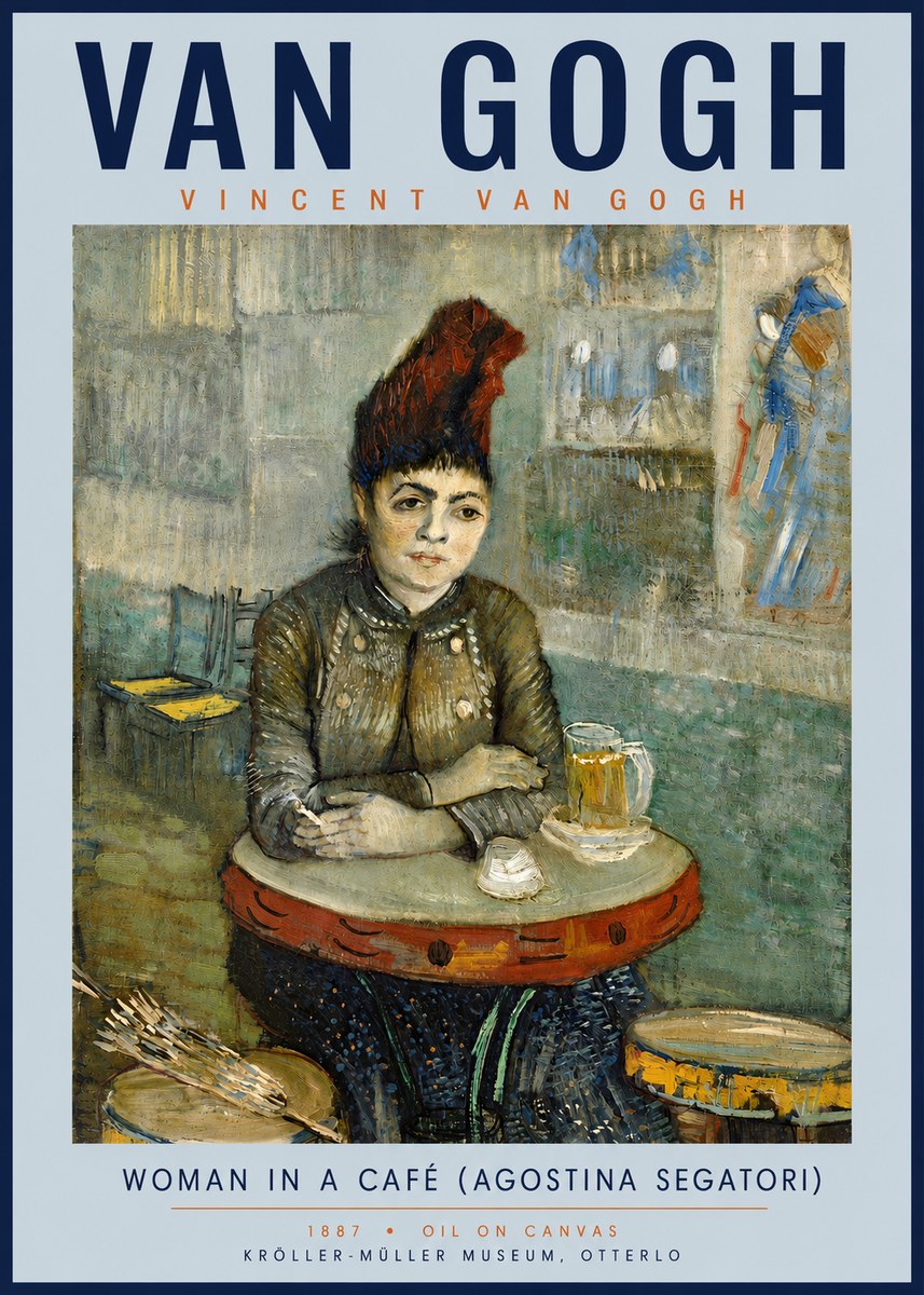 Van Gogh Woman in a Café (Agostina Segatori) No4 - Poszter